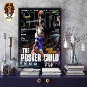 Ant On The Cover Of Slam Online Anthony Edwards The Poster Child Iconic Dunk Moment Home Decor Poster Canvas