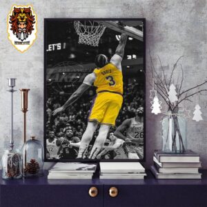 Anthony Davis With Incredible Block Damiarn Lillard For Double OT Bucks Versus Lakers NBA Home Decor Poster Canvas