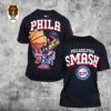 Collab Merchandise New York Knicks NBA x My Hero Academia All Might Smash Gift For Fan Unisex T-Shirt
