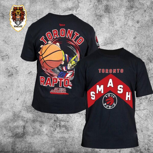 Collab Merchandise Toronto Raptors NBA x My Hero Academia All Might Smash Gift For Fan Unisex T-Shirt