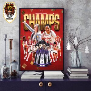 Congrats UNLV Lady Rebels Is 2024 Moutain West Tournament Women’s Basketball Champions Home Decor Poster Canvas