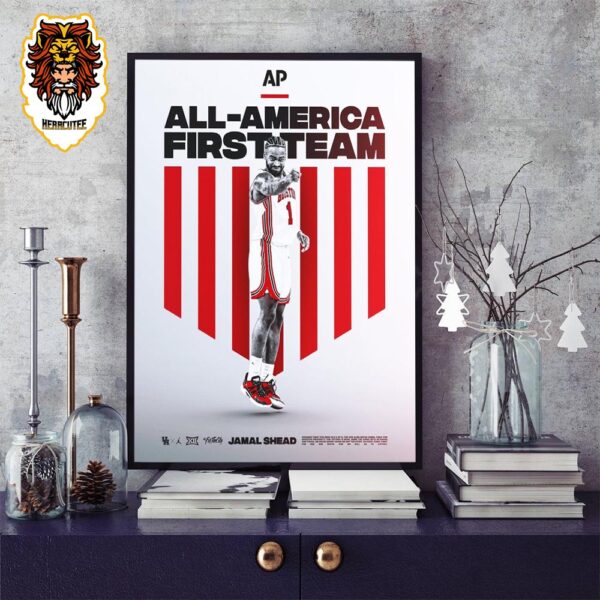 Congratulations Jamal Shead From Houston Cougar Is AP All-America First Team 2024 Home Decor Poster Canvas