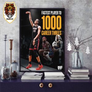 Duncan Robinson Has Surpassed Buddy Hield As The Fastest Player Ever To Make 1000 Threes In 341 Games Home Decor Poster Canvas