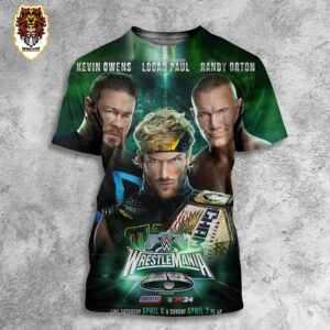 Logan Paul Will Defend His US Title Against Randy Orton And Fight Owens Fight In A Triple Threat Match At Wrestle Mania XL All Over Print Shirt