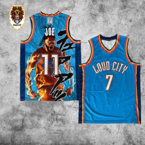 Loud City Isaiah Joe Art Okalahoma Thunders Merchandise Limited Edtion Basketball Jersey Shirt