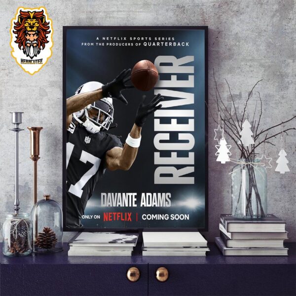 Netflix Sports x NFL Film Receiver Starring Davante Adams Las Vegas Raiders Home Decor Poster Canvas