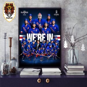 New York Rangers Advanced To The Stanley Cup NHL Playoffs 2024 Home Decor Poster Canvas