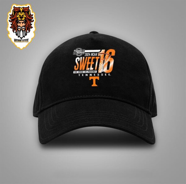 Original Tennessee Volunteers March Madness 2024 NCAA Men’s Basketball Sweet 16 The Road To Phoenix Snapback Classic Hat Cap