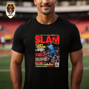 Slam Cover Premier Issue Larry Johnson Charlotte Hornet Livin’ Large Unisex T-Shirt
