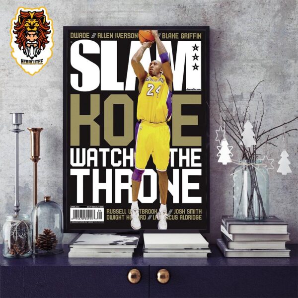Slam Cover With Kobe Bryant Watch The Throne Home Decor Poster Canvas