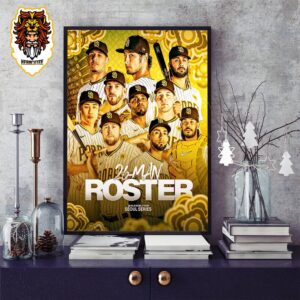 The 26-Man Roster For The MLB Seoul Series Of San Diego Padres Is Set Home Decor Poster Canvas