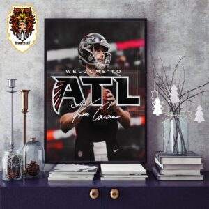Welcome Kirk Cousins To Atlanta Falcons In New NFL Season 2024-2025 Home Decor Poster Canvas