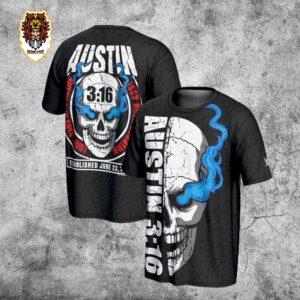 Wrestle Mania WWE Black Stone Cold Steve Austin 3 16 Skull 3D All Over Print Shirt