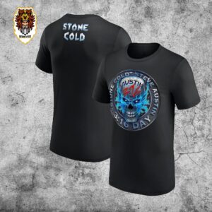 Wrestle Mania WWE Stone Cold Steve Austin Metal Glowing Skull 3 16 Day Double Sides Unisex T-Shirt
