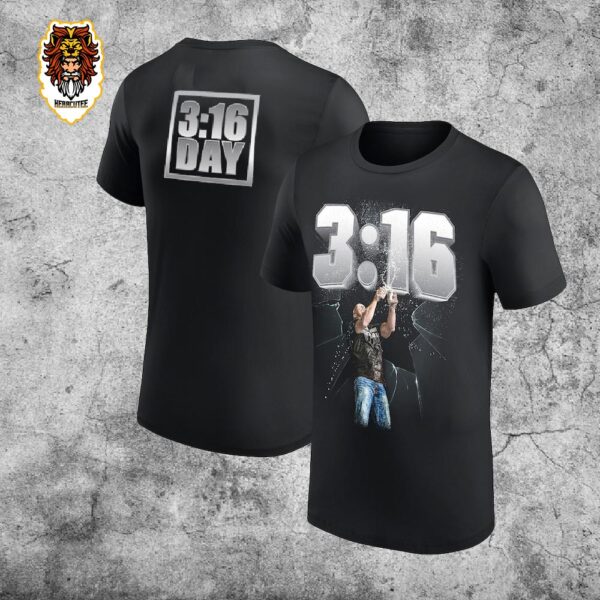 Wrestle Mania WWE Stone Cold Steve Austin Smashing Cans 3 16 Day Double Sides Unisex T-Shirt