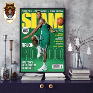 Boston Celtics Rajan Rondo On Slam Cover Boston’s New Green Monster Home Decor Poster Canvas