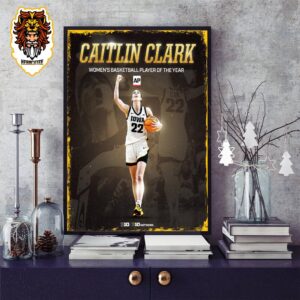 Caitlin Clark Iowa Hawkeyes Is AP Women’s Basketball Player Of The Year Home Decor Poster Canvas