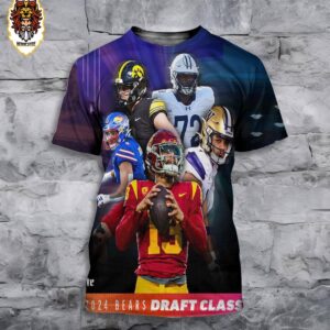 Chicago Bears All Pick At 2024 NFL Draft 2024 Bears Draft Class 3D All Over Print Shirt