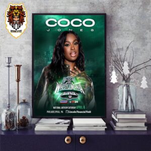 Coco Jones Grammy Award-Winning Singer-SongwriterTo WrestleMania XL Home Decor Poster Canvas