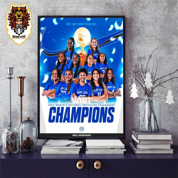 Congrats To Saint Louis Billikens Are The 2024 WNIT Champions Home Decor Poster Canvas