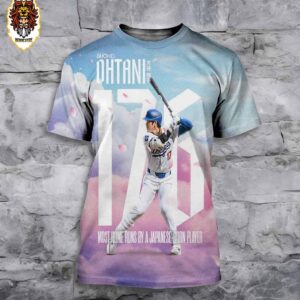Congratulations Shohei Ohtani On Hitting More Home Runs Than Any Other Japanese-Born MLB Player With 176 Home Runs In His Career 3D All Over Print Shirt
