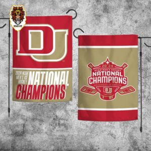 Denver Pioneers 2024 NCAA Men’s Ice Hockey Frozen Four National Champions 2 Sides Garden House Flag