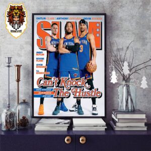 Donte DiVincenzo Jalen Brunson And Josh Hart New York Knicks New Trio In Slam Cover Can’t Knock The Hustle Home Decor Poster Canvas