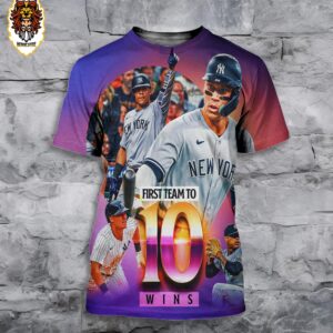 First Team To 10 Wins Is New York Yankees MLB 3D All Over Print Shirt
