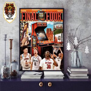 Four Team Are All Set For Phoenix Final Four NCAA Men’s Basketball March Madness 2024 Home Decor Poster Canvas