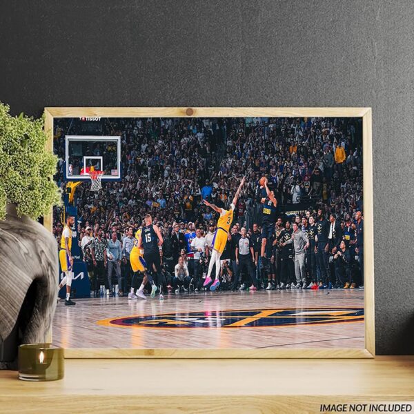 Game Winner Buzzer Beater Of Jamal Murray Help Denver Nuggets Lead 2-0 In Series Against Lakers NBA Playoffs 2024 Home Decor Poster Canvas