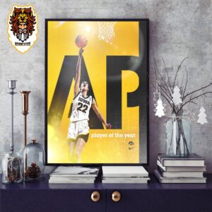 Iowa Hawkeyes Caitlin Clark Is The AP Player Of The Year Winner 2024 Home Decor Poster Canvas