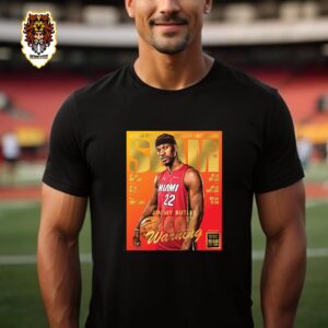 Jimmy Butler Miami Heat On Gold Metal Slam 249 Lastest Issues Cover Heat Warning Unisex T-Shirt