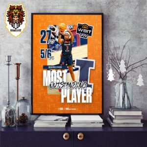 Makira Cook With A Dominant Performance Win The Women’ Basketball Invitation Tournament Most Outstanding Player Honor Home Decor Poster Canvas