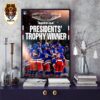 The New York Rangers With 114 Points Are The Top Team This Season President’s Trophy Winner Home Decor Poster Canvas