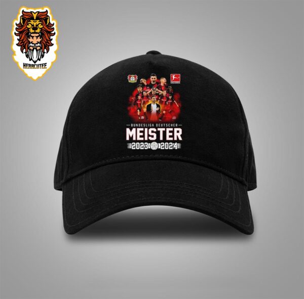 Official Bayer 04 Leverkusen Bundesliga Deutscher Meister 2023-2024 Snapback Classic Hat Cap
