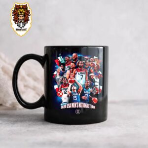 Official USA Men’s Basketball National Team In Olympic Paris 2024 Drink Coffee Ceramic Mug