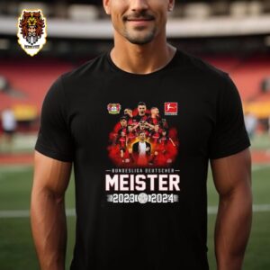 Original Bundesliga Deutscher Meister Bayer 04 Leverkusen 2023-2024 Unisex T-Shirt