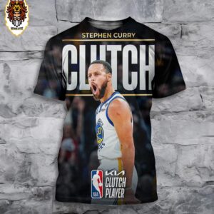 Stephen Curry Golden State Warriors Is The 2023-24 Kia NBA Clutch Player Of The Year All Over Print Shirt