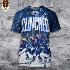 Tampa Bay Lightning Clinched NHL Playoffs 2024 3D All Over Print Shirt