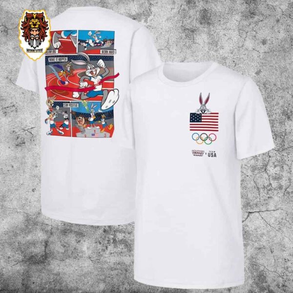 Team USA Looney Tunes Squad Olympic Paris 2024 Two Sides Unisex T-Shirt