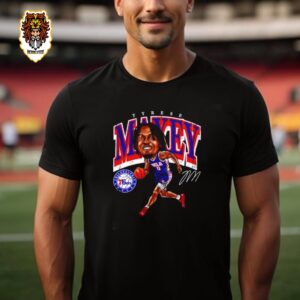 Tyrese Maxey Philadelphia 76ers Big Head Cartoon Signature Unisex T-Shirt