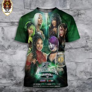 WWE Jade Cargill Bianca Belair And The Trinity Fatu Will Battle Asuka Kairi Sane And Charlie Girl At WrestleMania XL 3D All Over Print Shirt