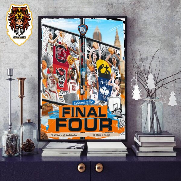 Welcome To Final Four In Cleveland NCAA Women’s Basketball Tournament March Madness 2024 Home Decor Poster Canvas