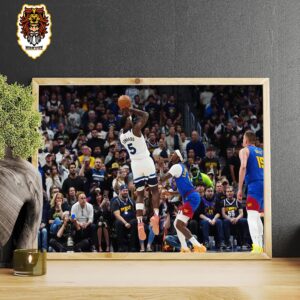 Ant Man Anthony Edward Fadeaway Shot Like Kobe Bryant Steal The First Game In Ball Arena Of Nuggets Western Semfinals NBA Playoffs 2024 Home Decor Poster Canvas
