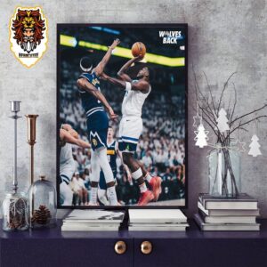 Anthony Edwards Still Show His Wonderful In Game 4 Versus Nuggets NBA Western Semifinals Playoffs 2023-2024 Home Decor Poster Canvas