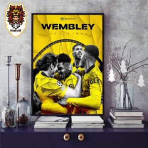 Borussia Dortmund BVB Advanced To UCL Final At Wembley London After 11 Years Home Decor Poster Canvas