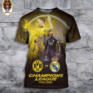 Borussia Dortmund Will Play Against Real Madrid In Wembley Stadium London In UEFA Champions League Final 24 All Over Print Shirt