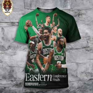 Boston Celtics Advanced To Eastern Coferenve Finals NBA Playoffs 2023-2024 All Over Print Shirt