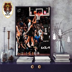 Clutch Block By Evan Mobley On Wagner Help Cavaliers Lead 3-2 In Round 1 Versus Orlando Magics NBA Playoffs 2023-2024 Home Decor Poster Canvas