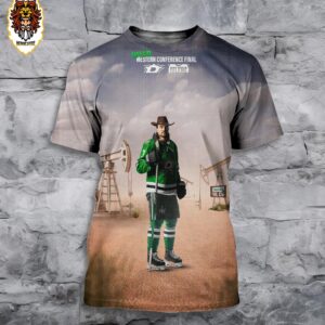 Dallas Stars Wild Wester Conference Final Versus Edmonton Oilers All Over Print Shirt